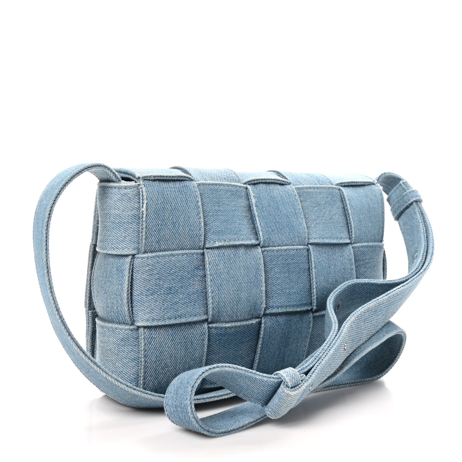 Bottega Veneta Denim Maxi Intrecciato Cassette Crossbody Bag Washed Indigo 3 of 9