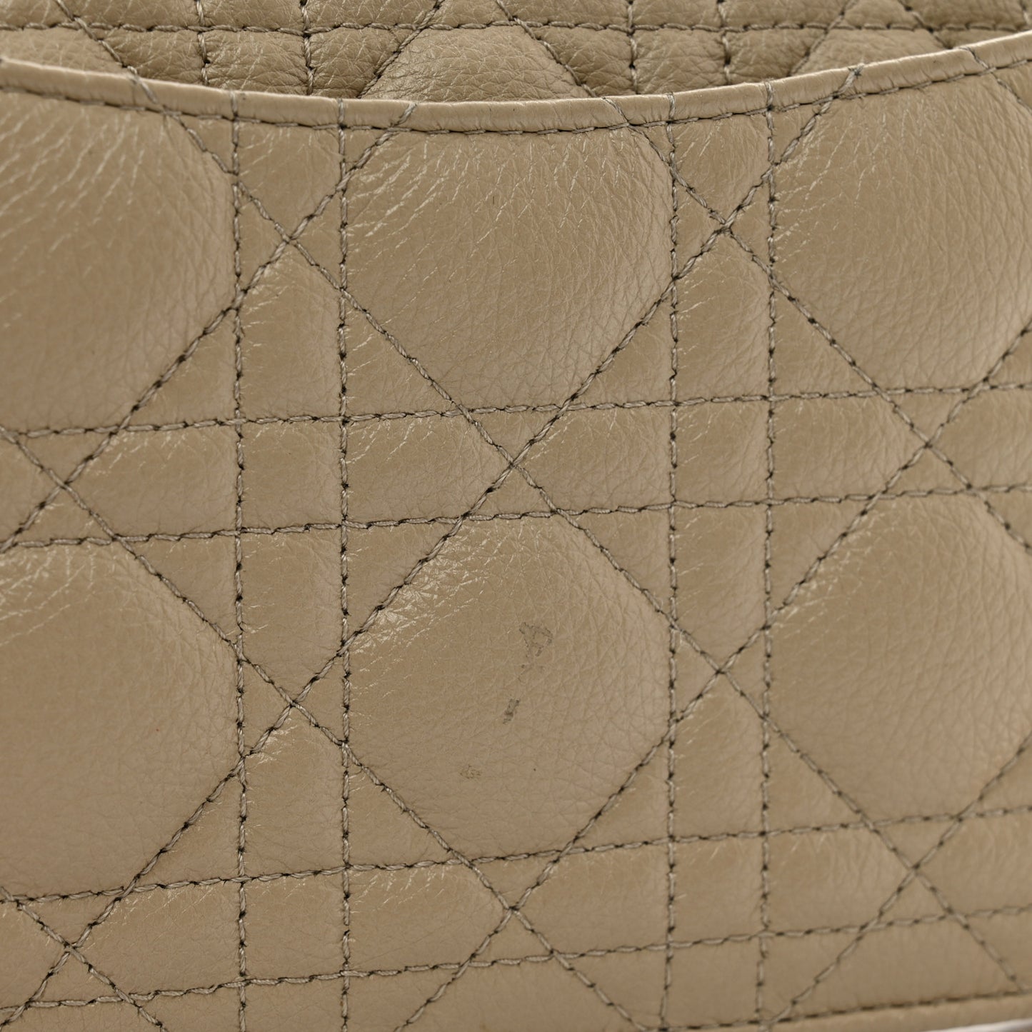 Supple Calfskin Caro Pouch with Chain Sand