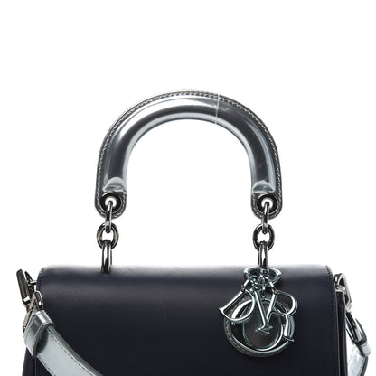 Christian Dior Metallic Patent Smooth Calfskin Mini Be Dior Flap Navy Light Blue 14 of 14