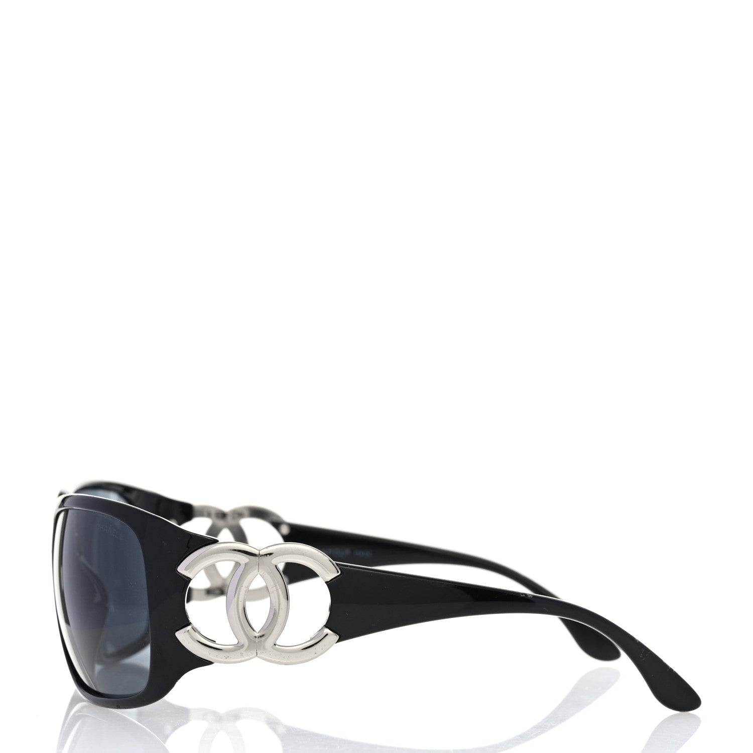 Chanel Acetate CC Sunglasses 6014 Black 3 of 10