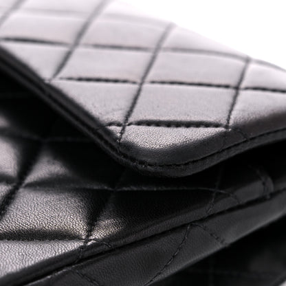 Chanel Lambskin Quilted Medium Double Flap Black 19 of 22
