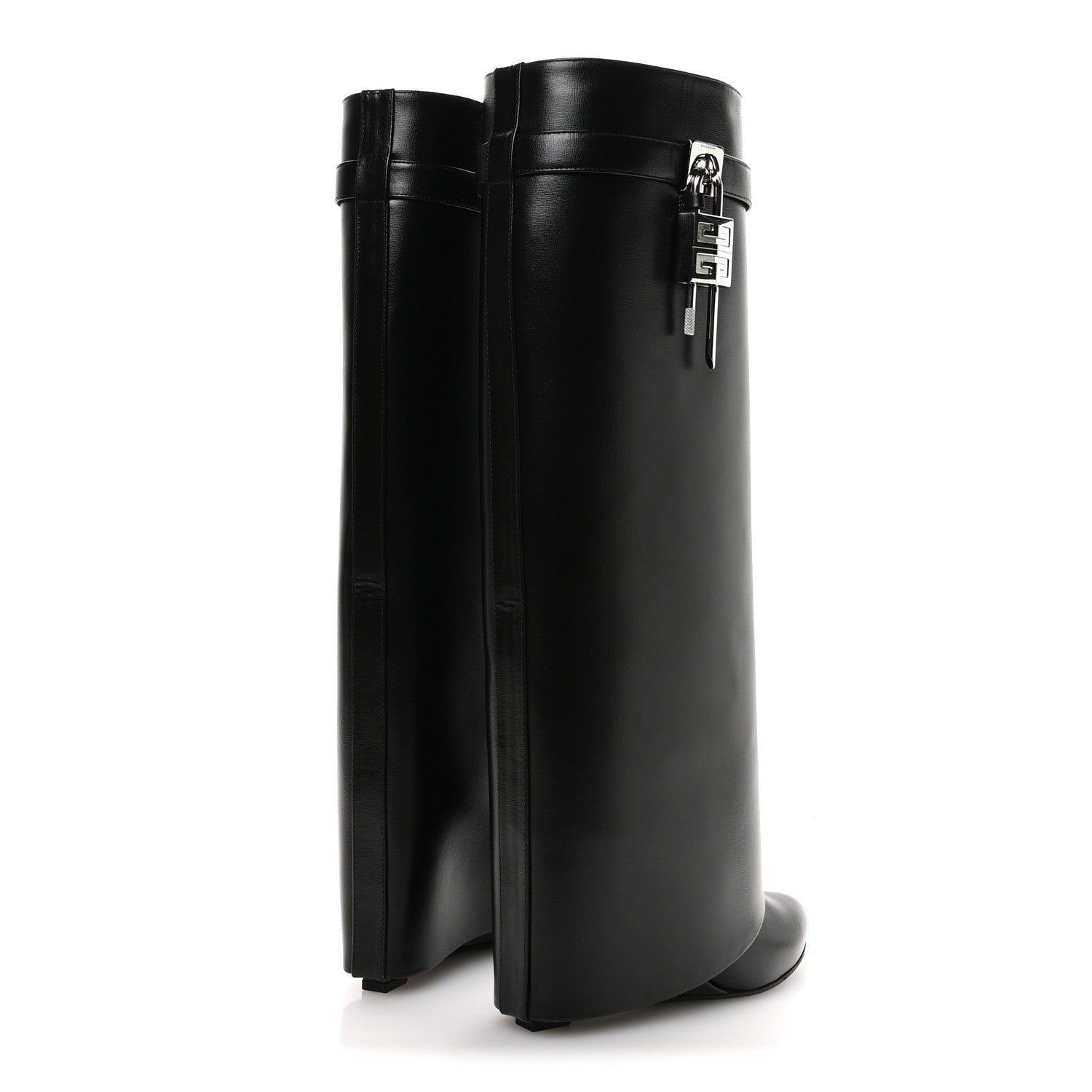 Givenchy Calfskin Shark Lock Pant Boots 38 Black 4 of 6