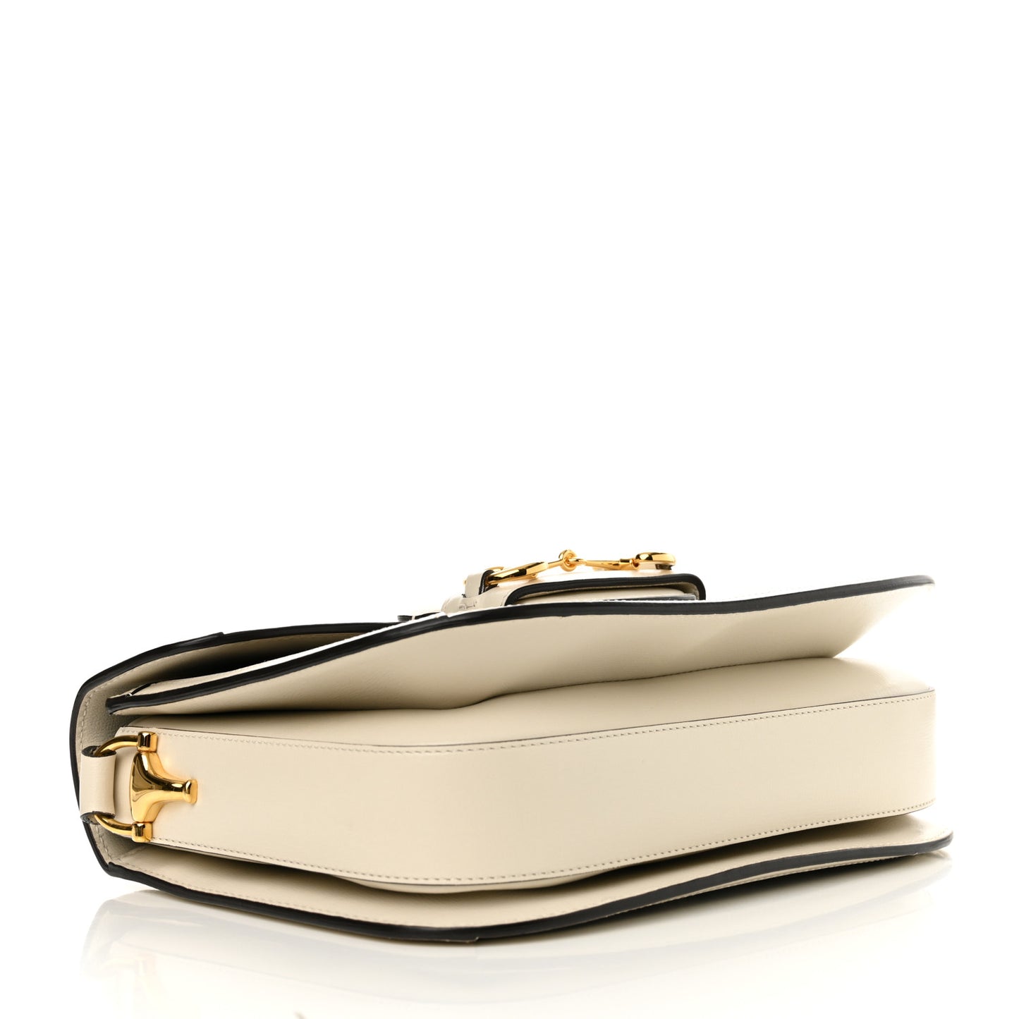 GG Supreme Monogram Horsebit 1955 Shoulder Bag Beige Mystic White