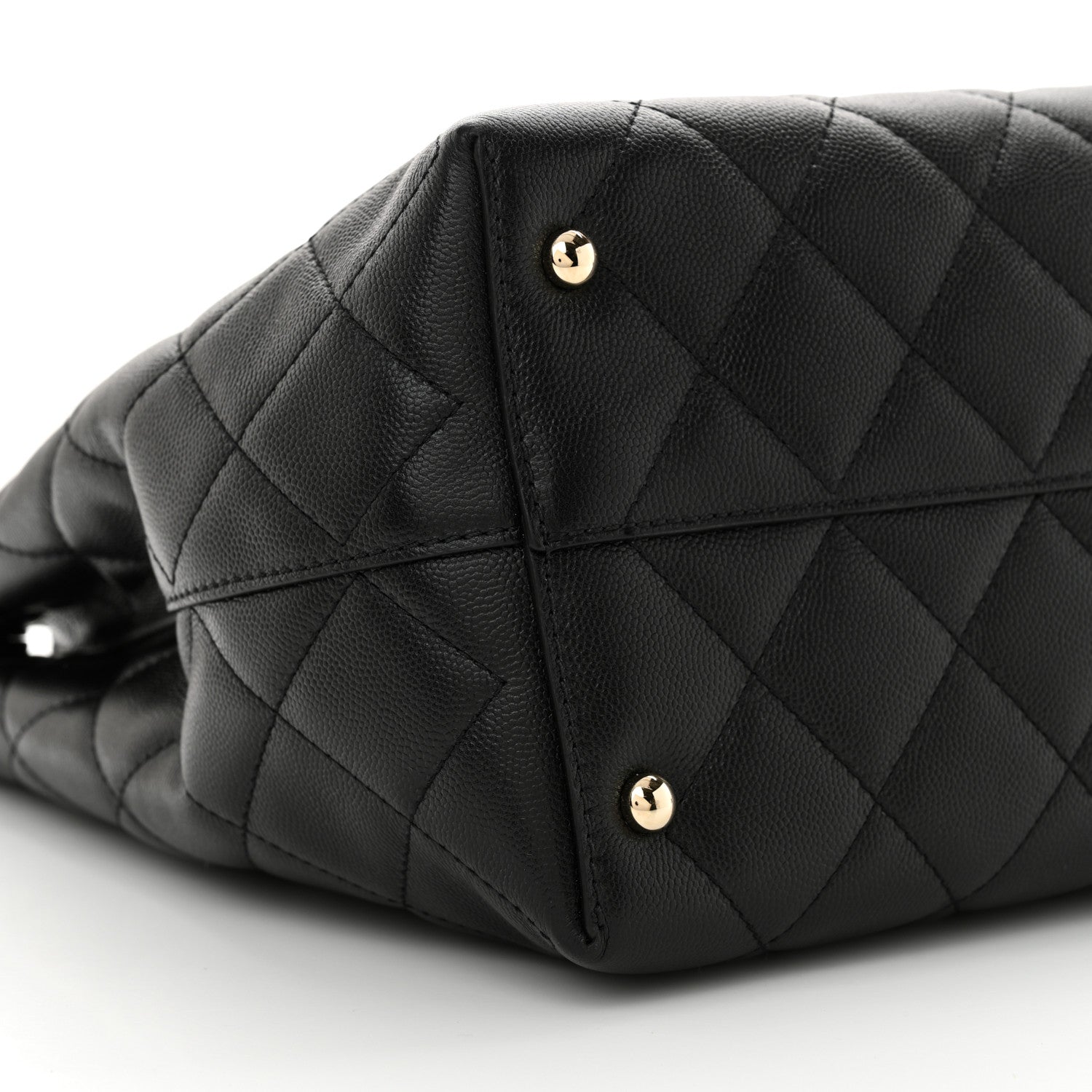 Chanel Caviar Quilted Small Shopping Tote Black 9 of 11