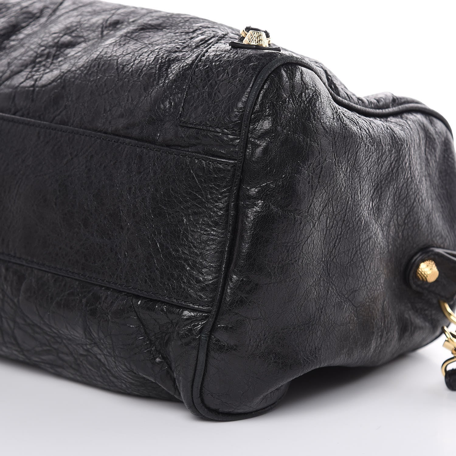 Balenciaga Agneau Giant 12 Gold Hardware Boston Black 9 of 9