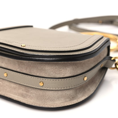Chloe Calfskin Suede Small Nile Bracelet Bag Motty Grey 10 of 10