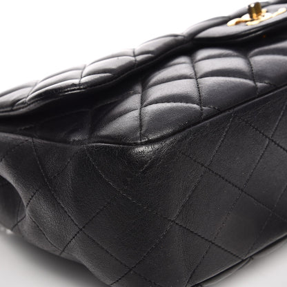 Chanel Lambskin Quilted Jumbo Single Flap Black 13 of 15