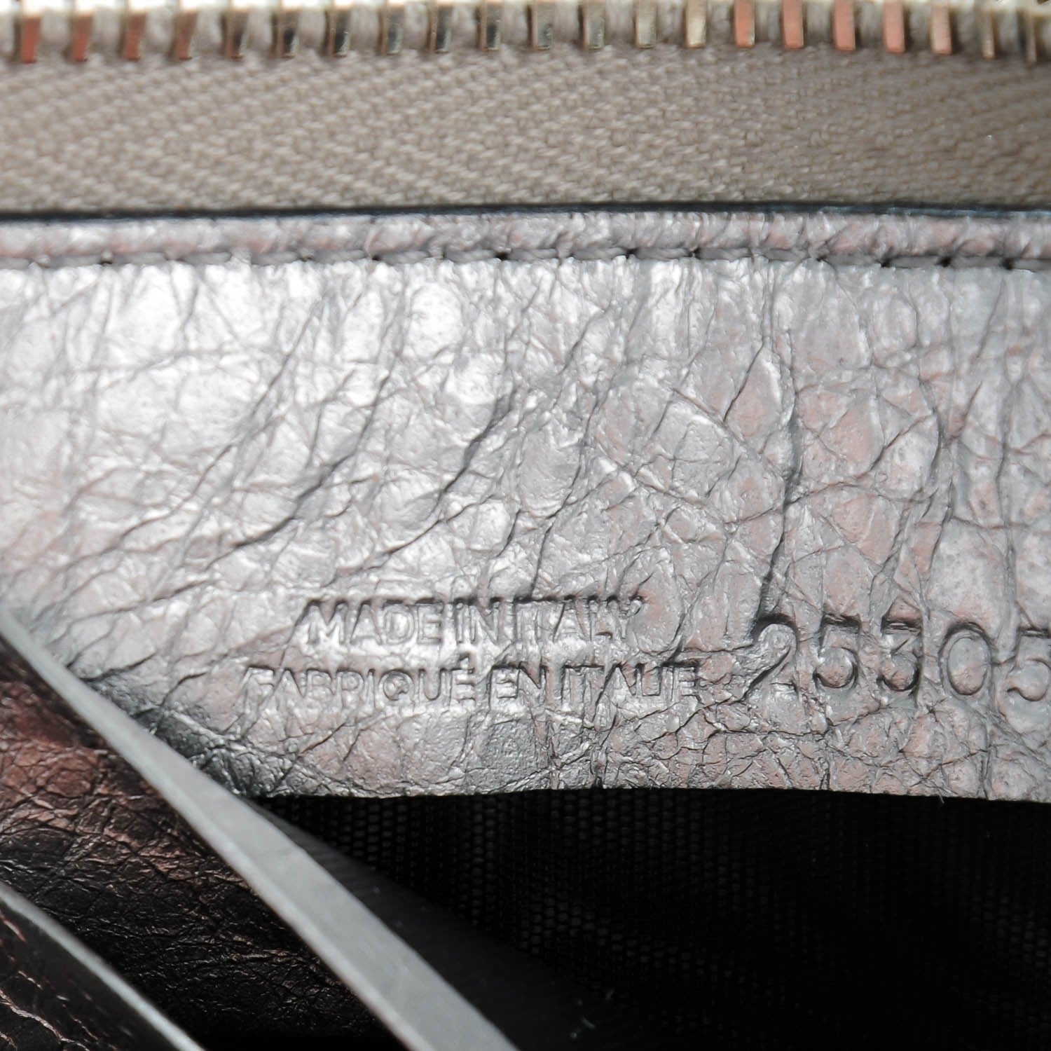 Balenciaga Agneau Giant 12 Silver Hardware Continental Zip Around Wallet Gris Aluminum 6 of 8