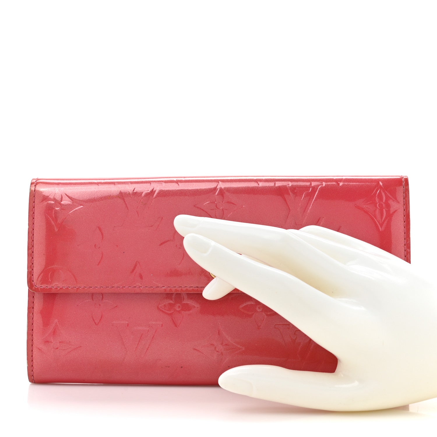 Louis Vuitton Vernis Sarah Wallet Rose Indien 2 of 18