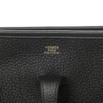 Hermes Taurillon Clemence Evelyne III PM Black 6 of 10