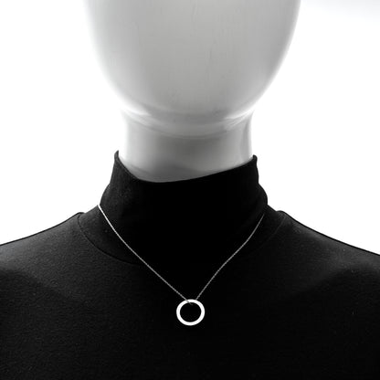 Tiffany Sterling Silver 1837 Circle Pendant Necklace 3 of 4