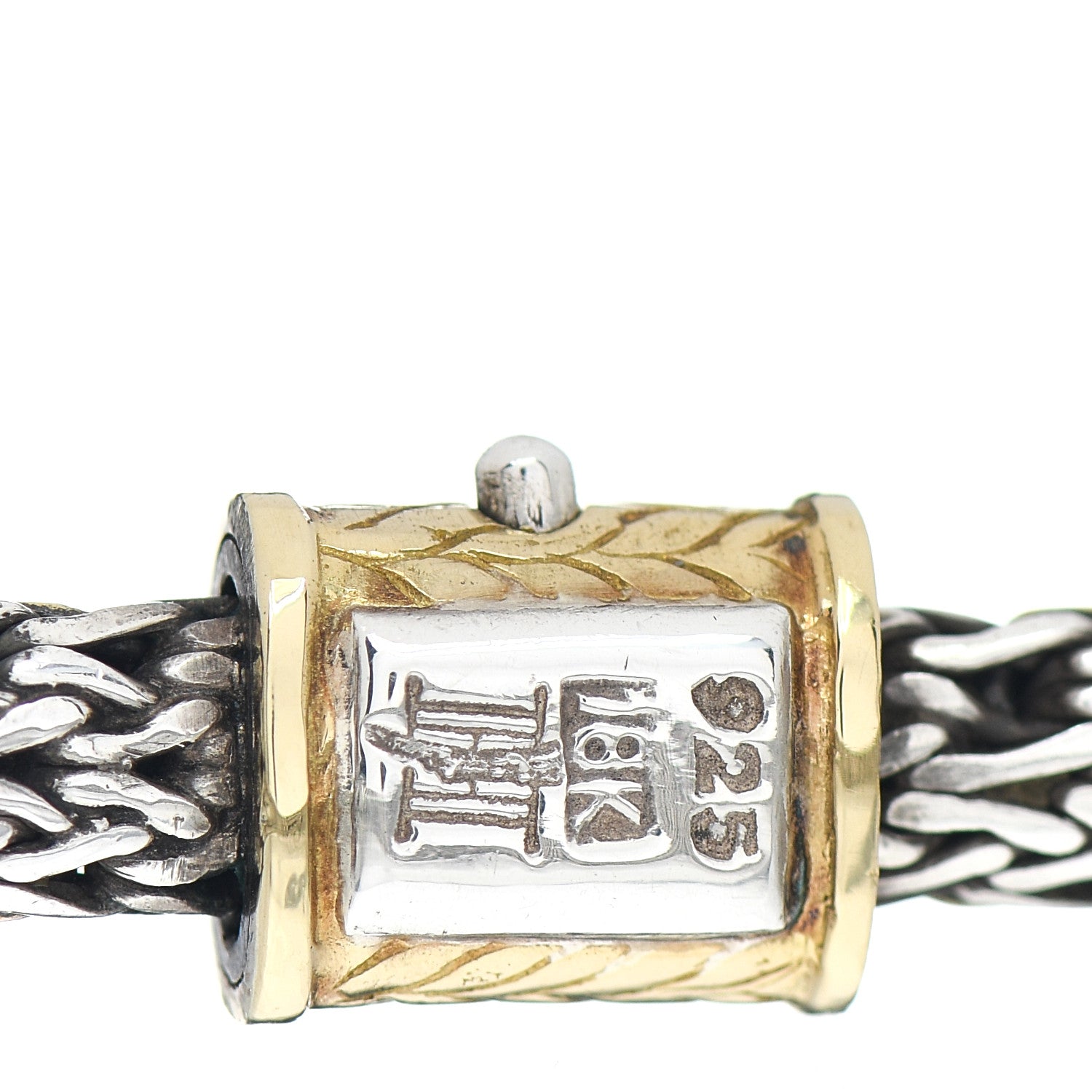 John Hardy 18K Yellow Gold Sterling Silver 5mm Classic Chain Bracelet 3 of 3