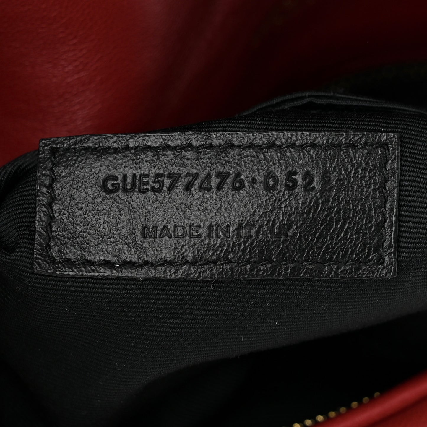 Lambskin Quilted Small Loulou Puffer Monogram Chain Satchel Red
