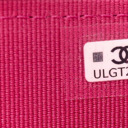 Chanel Lambskin Quilted Pearl Crystal CC Zip Around Card Holder Pink 7 of 8