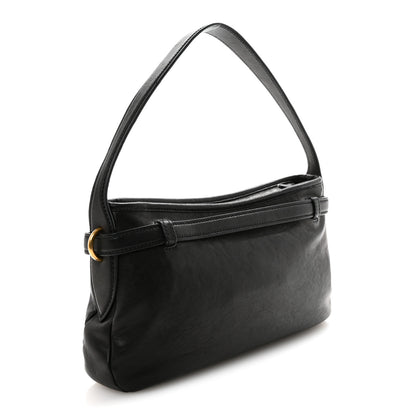 Miu Miu Nappa Aviator Regular Aventure Shoulder Bag Black 3 of 9