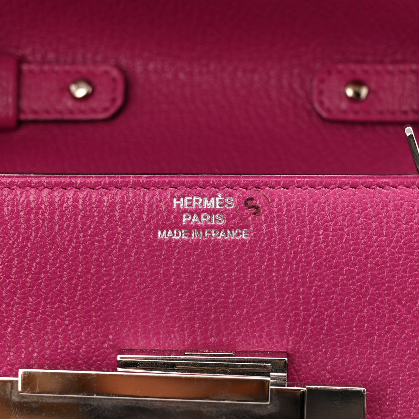 Chevre Mysore Mini Cinhetic Wallet Rose Pourpre