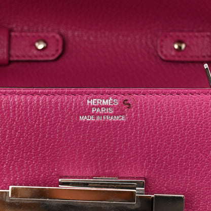 Hermes Chevre Mysore Mini Cinhetic Wallet Rose Pourpre 7 of 11