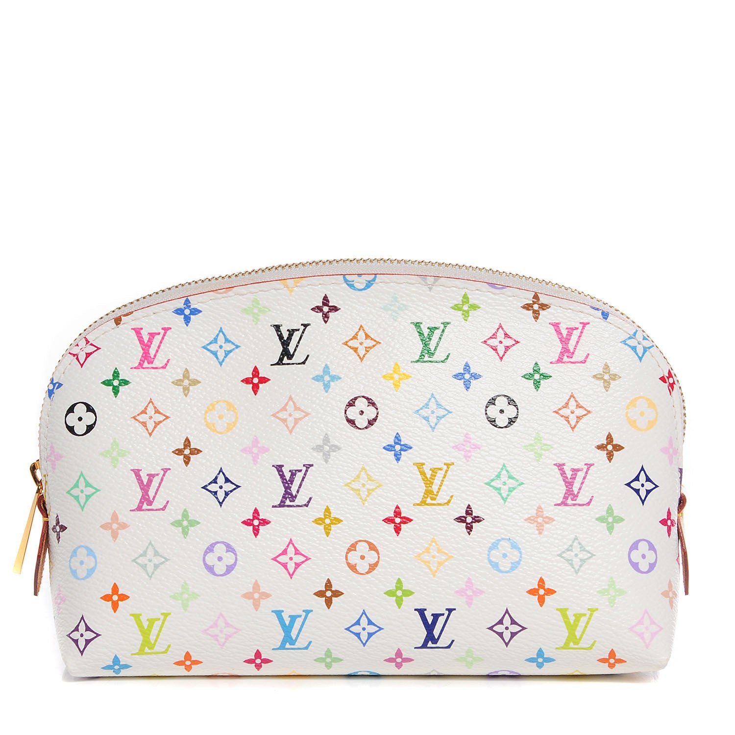 Louis Vuitton Monogram Multicolor Cosmetic Pouch White Litchi 1 of 7