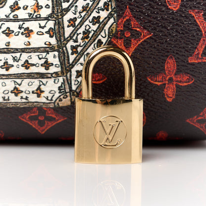 Louis Vuitton Catogram Speedy Bandouliere 30 Marron 9 of 15