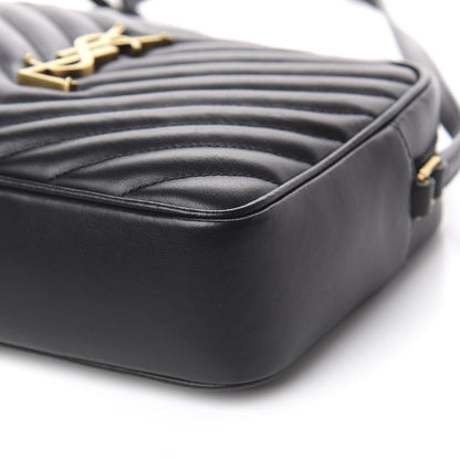 Saint Laurent Calfskin Matelasse Monogram Lou Camera Bag Black 8 of 8
