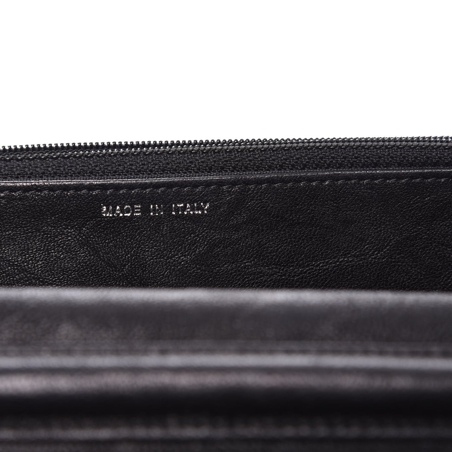 Crumpled Lambskin Studded Paris Dallas Wallet On Chain WOC Black