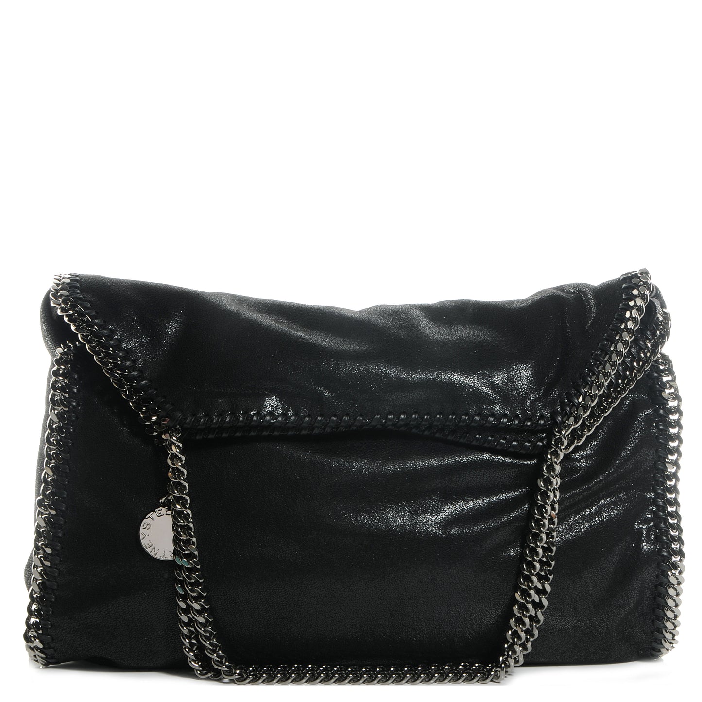 Faux Leather Shaggy Deer Large Falabella Black
