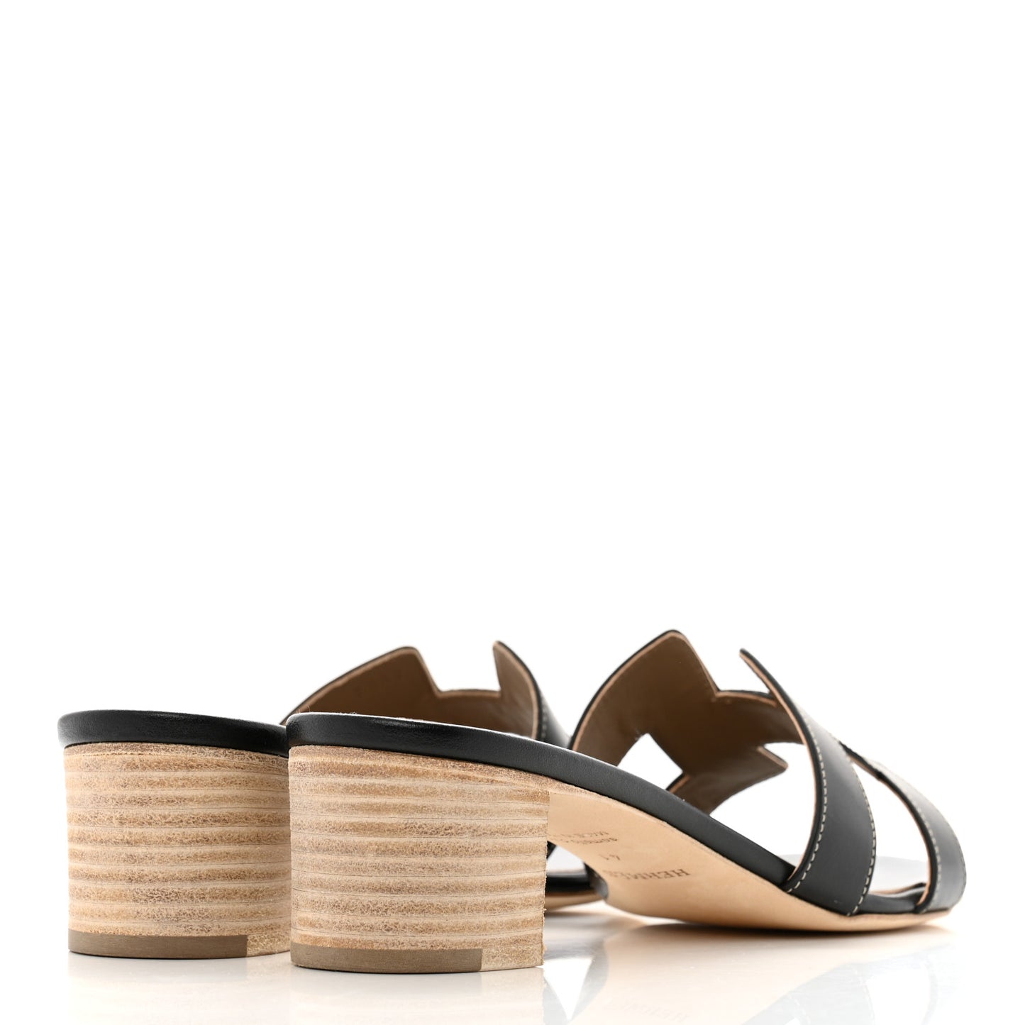 Calfskin Oasis Sandals 41 Black