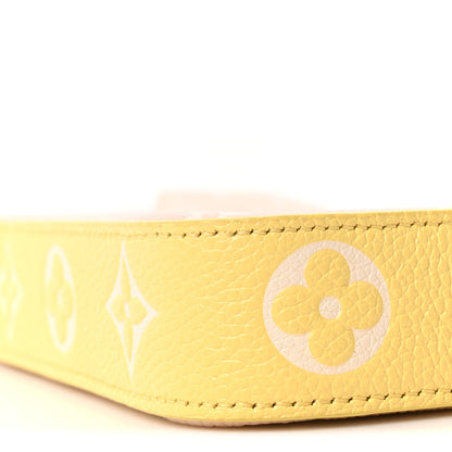 Louis Vuitton Empreinte Spring in the City Felicie Pochette Chain Wallet Pink Beige Yellow 11 of 12
