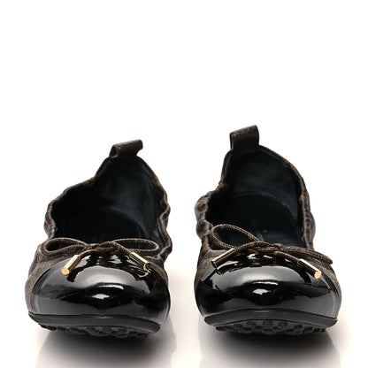 Louis Vuitton Monogram Flirty Ballerina Flats 40 Black 2 of 10