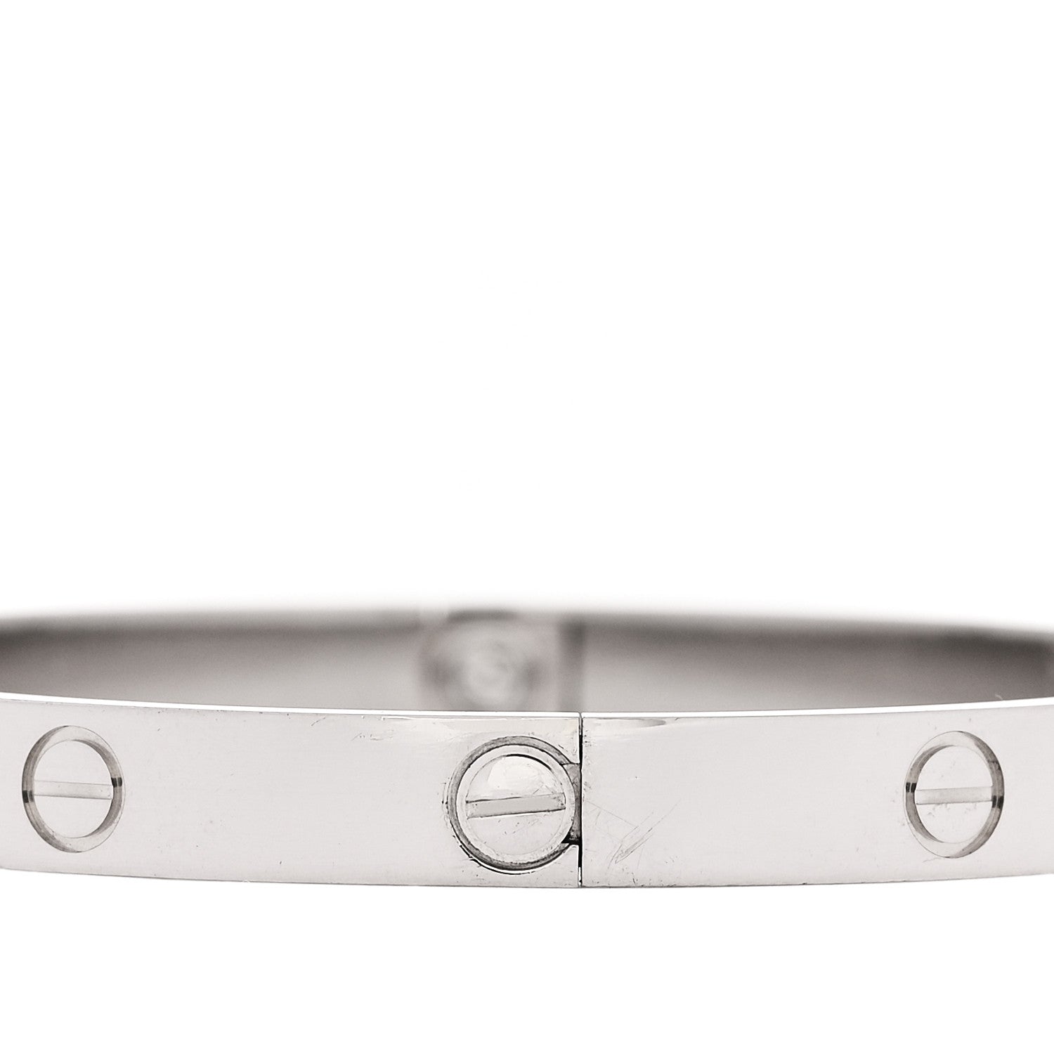 Cartier 18K White Gold LOVE Bracelet 19 4 of 8