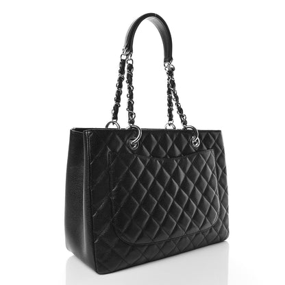 Chanel Caviar Quilted Grand Shopping Tote GST Black 3 of 12