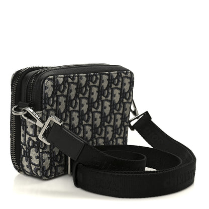 Christian Dior Oblique Pouch Navy Blue 3 of 11