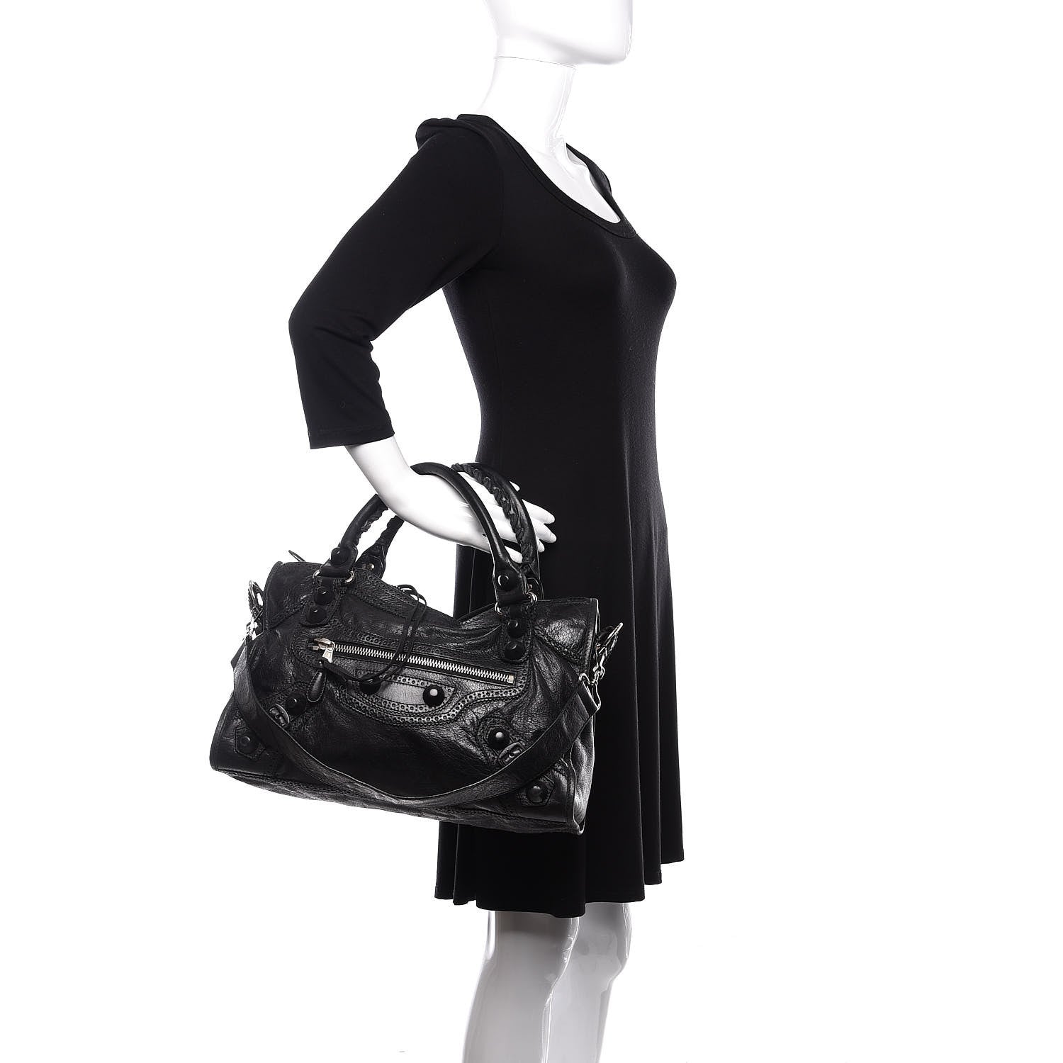 Balenciaga Agneau Giant Brogues Hardware City Black 3 of 11