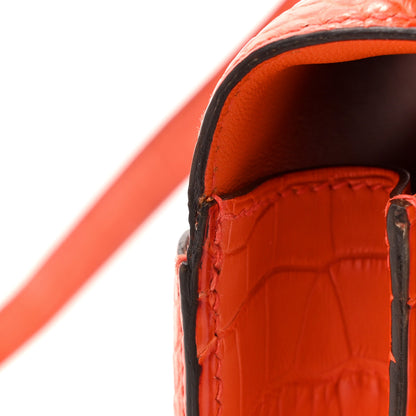 Hermes Matte Alligator Constance 18 Rouge Indien 14 of 14