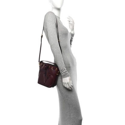 Valentino Garavani Calfskin Vlogo Walk Bucket Bag Burgundy 2 of 11