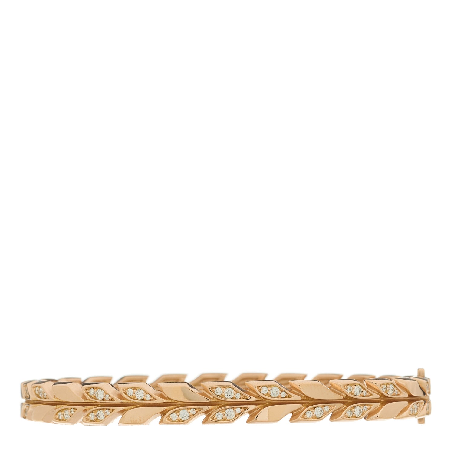 Tiffany 18K Rose Gold Diamond Victoria Vine Bracelet 1 of 4