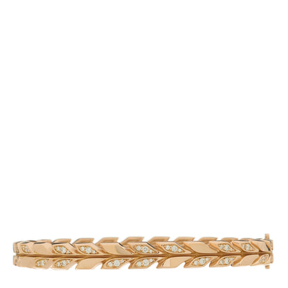 Tiffany 18K Rose Gold Diamond Victoria Vine Bracelet 1 of 4