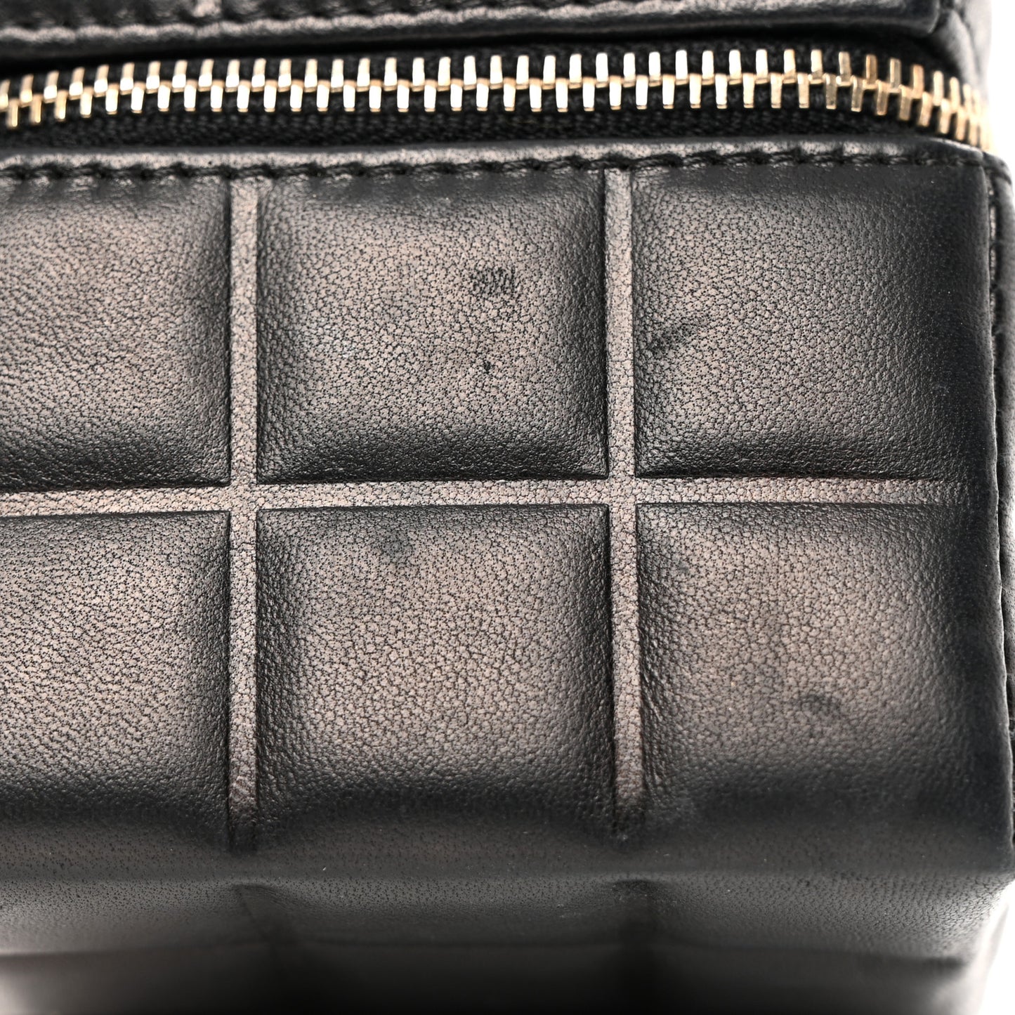 Lambskin Rubiks Cube Wristlet Black