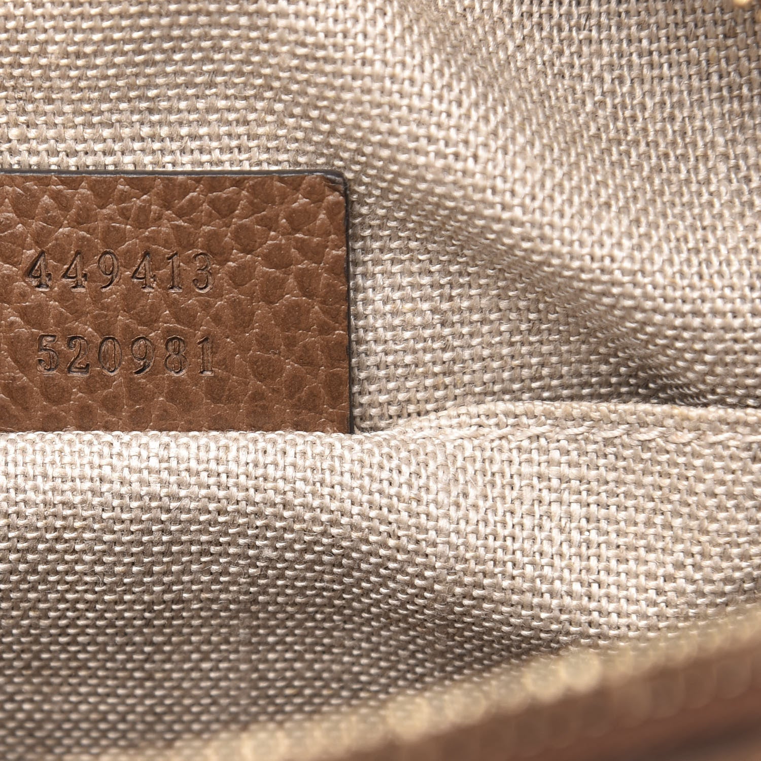 Gucci Monogram Mini Bree Messenger Bag Beige Tabacco 7 of 10