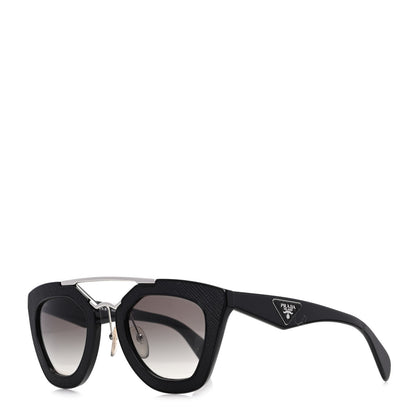 Prada Saffiano Cinema Sunglasses SPR 14S Black 1 of 8