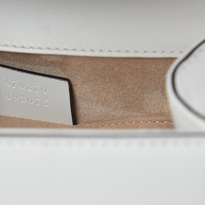 Gucci Calfskin Mini Sylvie Top Handle Bag White 10 of 14