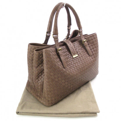Bottega Veneta Leather Intrecciato Roma Tote Elephant 3 of 11