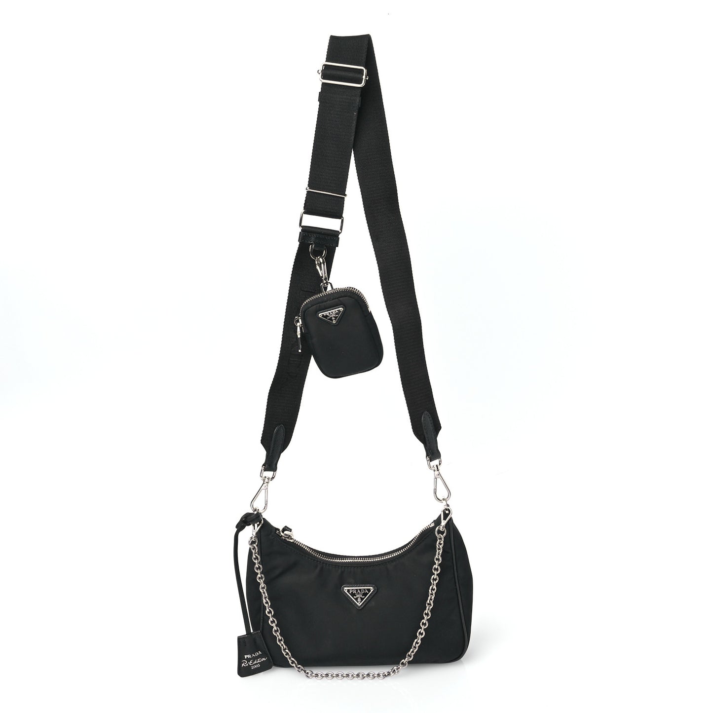 Nylon Re-Edition 2005 Shoulder Bag Black