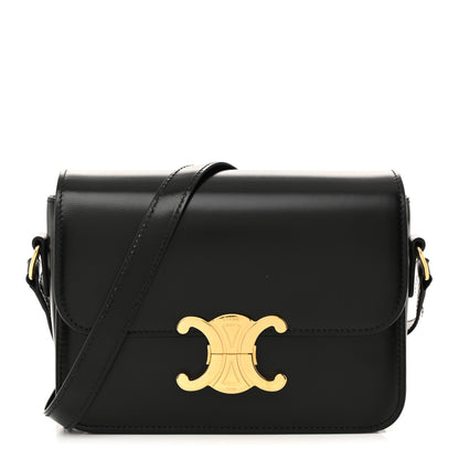 Celine Shiny Calfskin Teen Triomphe Black 1 of 15