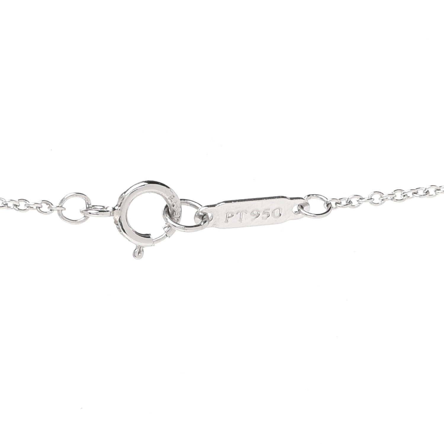 Tiffany Platinum Diamond Small Heart Pendant Necklace 4 of 6