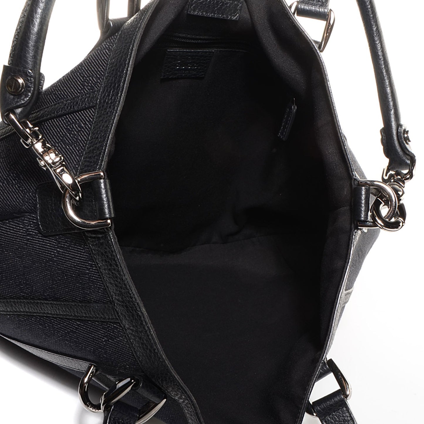 Monogram Medium Abbey Convertible Tote Black