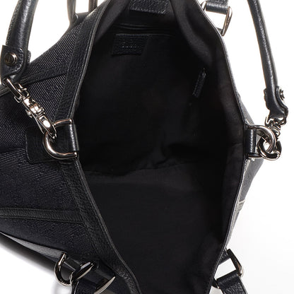 Gucci Monogram Medium Abbey Convertible Tote Black 5 of 7