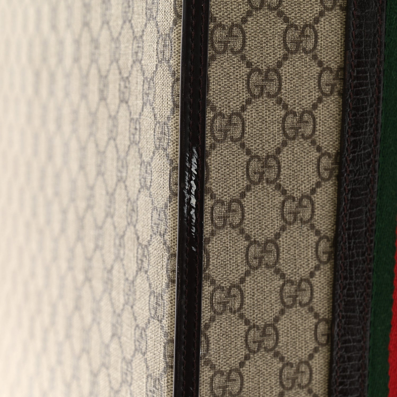 Gucci GG Plus Monogram Small Web Trolley Brown 12 of 13