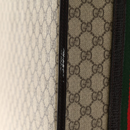 Gucci GG Plus Monogram Small Web Trolley Brown 12 of 13