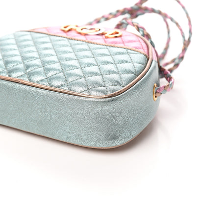 Gucci Laminated Nappa Trapuntata Mini Zumi Dome Shoulder Bag Rosa Lago Rame 8 of 9